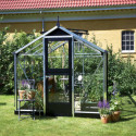 Serre de jardin 6,6m² en verre trempé Compact Nye - Juliana
