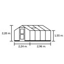 Serre de jardin 6,6m² en verre trempé Compact Nye - Juliana