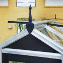 Serre de jardin 6,6m² en verre trempé Compact Nye - Juliana