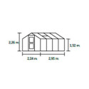 Serre de jardin 6,6m² en verre trempé Compact Nye - Juliana