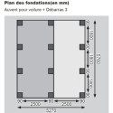 Carport en bois autoclave 30,35m² avec débarras 14,4m² - Karibu