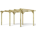 Carport simple 15,40m² en bois autoclave PEFC Henri - Cerland