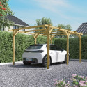 Carport simple 15,40m² en bois autoclave PEFC Henri - Cerland