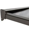 Toit de terrasse 3x5m aluminium anthracite et polycarbonate Habrita