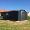 Abri de jardin métal 15,6m² PLUS anthracite X-METAL