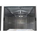 Abri de jardin métal 15,6m² PLUS anthracite X-METAL