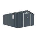 Abri de jardin métal 15,6m² PLUS anthracite X-METAL