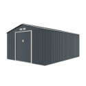 Abri de jardin métal 15,6m² PLUS anthracite X-METAL