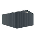 Abri de jardin métal 15,6m² PLUS anthracite X-METAL