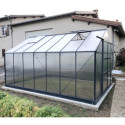 serre de jardin polycarbonate anthracite 13,2m² green protect