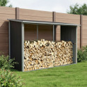 Abri bûches en métal anthracite 6 stères X-metal