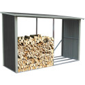 Abri buches en métal anthracite 6 stères X-metal