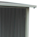 Abri buches en métal anthracite 6 stères X-metal