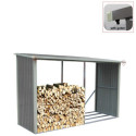 Abri buches en métal anthracite 6 stères X-metal