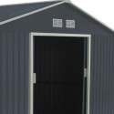 Abri de jardin métal 15,6m² PLUS anthracite X-METAL