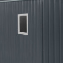 Abri de jardin métal 8,84m² PLUS anthracite + kit d'ancrage X-METAL