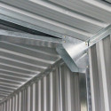 Garage métal anthracite double portes 19,61m² + kit d'ancrage X-METAL