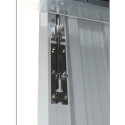 Garage métal anthracite double portes 19,61m² + kit d'ancrage X-METAL