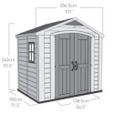 Abri de jardin en résine Sydney 4,41m² + plancher Keter