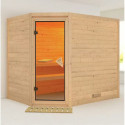 Sauna traditionnel d'intérieur Tanami - 6 à 8 places 38mm - sans couronne KARIBU