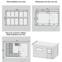 Sauna d’extérieur Skrollan 3 avec vestibule - 6 à 8 places 38mm KARIBU