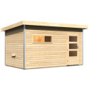 Sauna d’extérieur Skrollan 3 avec vestibule - 6 à 8 places 38mm KARIBU