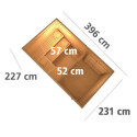 Sauna d’extérieur Skrollan 3 avec vestibule - 6 à 8 places 38mm KARIBU