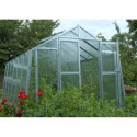 Serre de jardin 276x306cm 8,45m² en verre cathédrale 4mm VARIANT - Limes