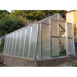 Serre de jardin 276x406cm 11,2m² en polycarbonate 8mm VARIANT - Limes
