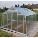 Serre de jardin 276x406cm 11,2m² en verre cathédrale 4mm VARIANT - Limes