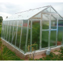 Serre de jardin 276x406cm 11,2m² en verre cathédrale 4mm VARIANT - Limes