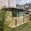Carport en aluminium anthracite 3x5,05m et polycarbonate 6mm X-METAL