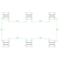 Carport en aluminium anthracite 3x5,76m et polycarbonate 6mm X-METAL