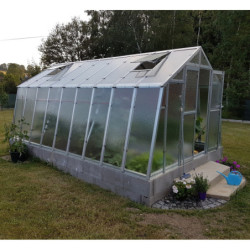 Serre de jardin 303x452cm 13,70m² en polycarbonate 8mm VARIANT - Limes