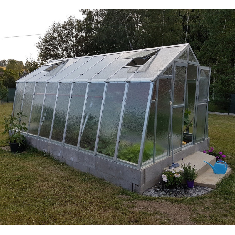 Serre de jardin 303x452cm 13,70m² en polycarbonate 8mm VARIANT - Limes