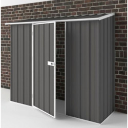 Abri de jardin en métal Colorbond gris Compact 1,70m² EASYSHED