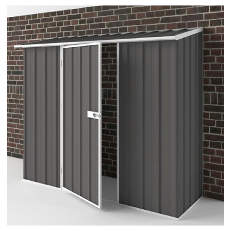 Abri de jardin en métal Colorbond gris Compact 1,70m² EASYSHED