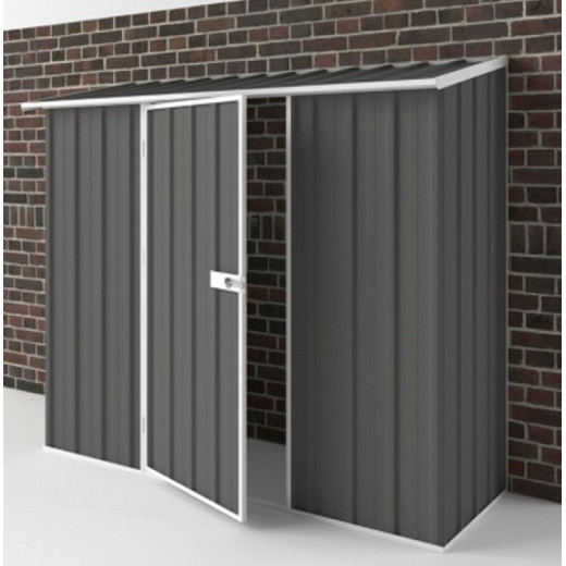 Abri de jardin en métal Colorbond gris Compact 1,70m² EASYSHED