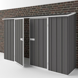 Abri de jardin en métal Colorbond gris Compact 2,25m² EASYSHED