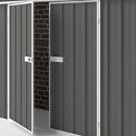 Abri de jardin en métal Colorbond gris Compact 2,25m² EASYSHED