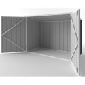 Abri de jardin en métal Colorbond gris 2,02m² Bikestore EASYSHED