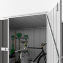 Abri de jardin en métal Colorbond gris 2,02m² Bikestore EASYSHED