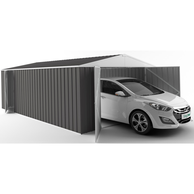 Garage en acier Zincalume Colorbond 20,1m² grande hauteur EASYSHED