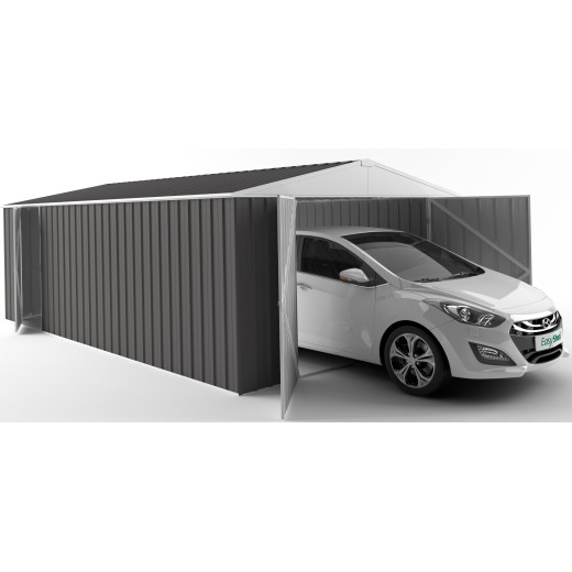 Garage en acier Zincalume Colorbond 20,1m² grande hauteur EASYSHED