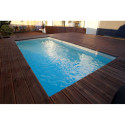 Piscine bois rectangulaire 350x505cm AZURA toute équipée UBBINK