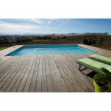 Piscine bois rectangulaire 350x505cm AZURA toute équipée UBBINK	