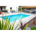 Piscine bois rectangulaire 350x505cm AZURA toute équipée UBBINK	