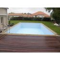 Piscine bois rectangulaire 350x505cm AZURA toute équipée UBBINK	