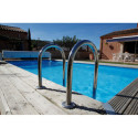 Piscine bois rectangulaire 350x505cm AZURA toute équipée UBBINK	