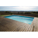 Piscine bois rectangulaire 500x800cm LINEA toute équipée UBBINK